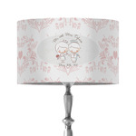 Wedding People 12" Drum Lamp Shade - Fabric (Personalized)