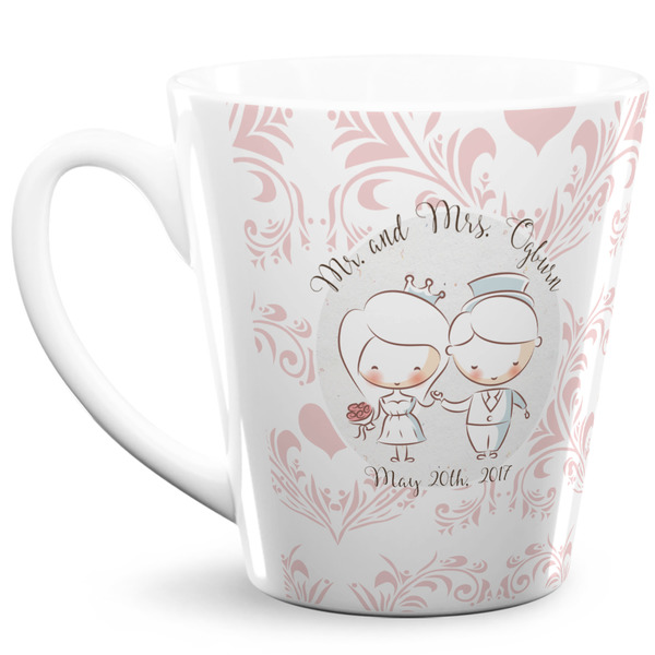 Custom Wedding People 12 Oz Latte Mug (Personalized)