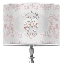 Wedding People 16" Drum Lamp Shade - Poly-film (Personalized)