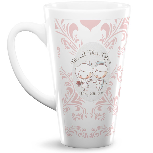 Custom Wedding People 16 Oz Latte Mug (Personalized)