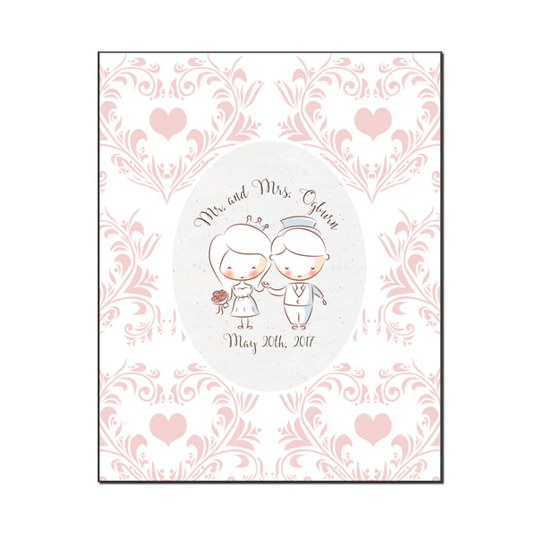 Custom Wedding People Wood Print - 16x20 (Personalized)
