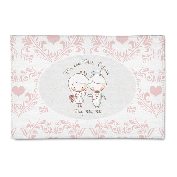 Custom Wedding People Patio Rug (Personalized)