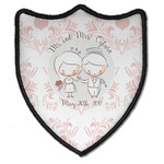 Wedding People Iron On Patch - Shield (Personalized)