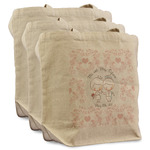 Wedding People Reusable Cotton Grocery Bags - Set of 3 (Personalized)
