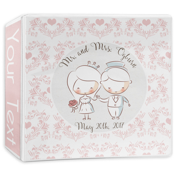 Custom Wedding People 3-Ring Binder - 3 inch (Personalized)
