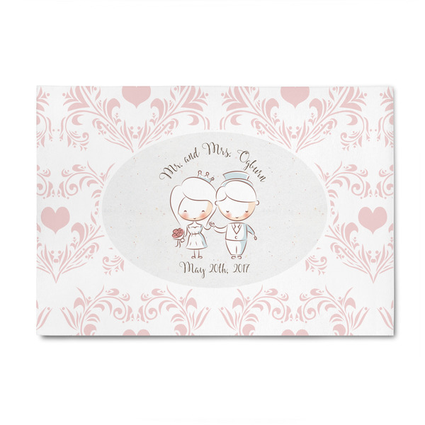 Custom Wedding People 4' x 6' Indoor Area Rug (Personalized)