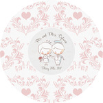 Wedding People Multipurpose Round Labels - 5" (Personalized)