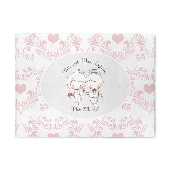 Custom Wedding People 5' x 7' Patio Rug (Personalized)