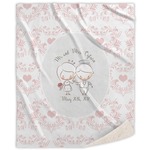 Wedding People Sherpa Throw Blanket (Personalized)