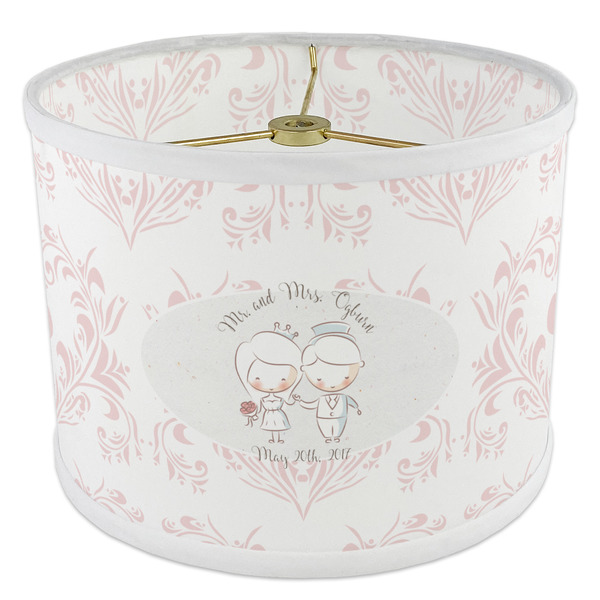 Wedding People 8" Drum Lampshade - ANGLE Poly-Film