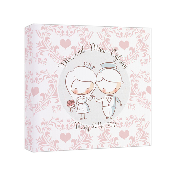 Custom Wedding People Canvas Print - 8x8 (Personalized)