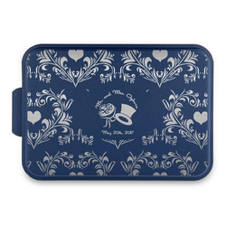Wedding People Aluminum Baking Pan with Navy Lid (Personalized)