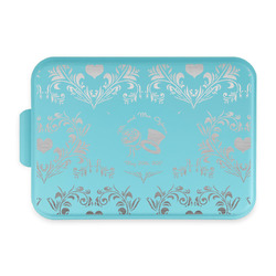 Wedding People Aluminum Baking Pan with Teal Lid (Personalized)