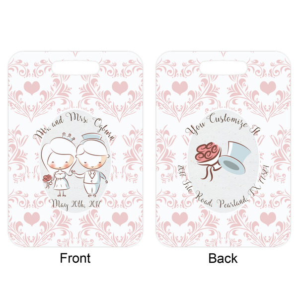 Wedding People Aluminum Luggage Tag (Front + Back)