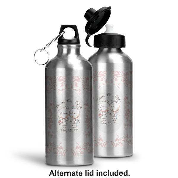 Wedding People Aluminum Water Bottle - Alternate lid options