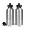 Wedding People Aluminum Water Bottle - Front and Back