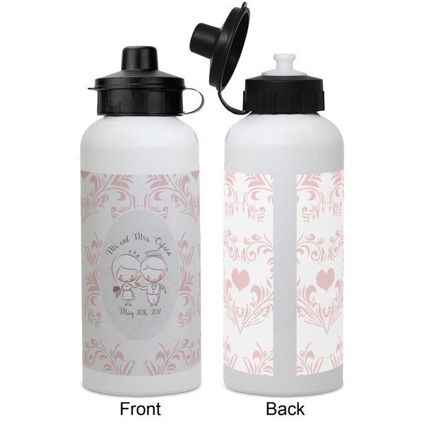 Wedding People Aluminum Water Bottle - White APPROVAL