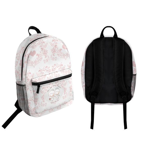 Wedding People Backpack front and back - Apvl