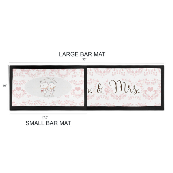 Wedding People Bar Mats - Sizing Chart