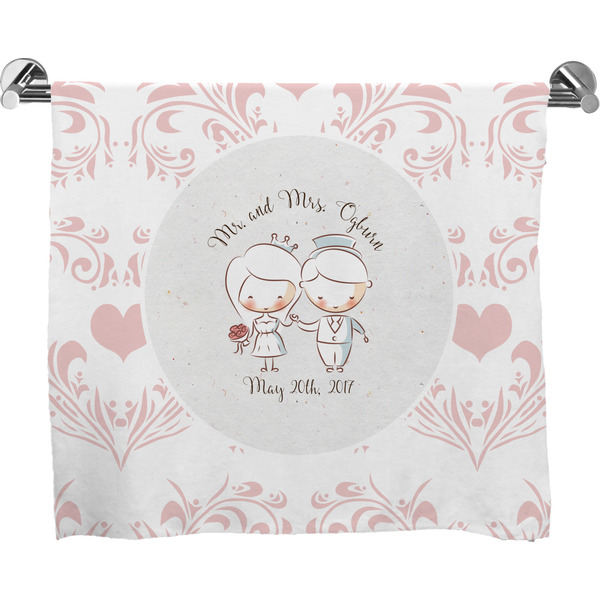 Custom Wedding People Bath Towel (Personalized)