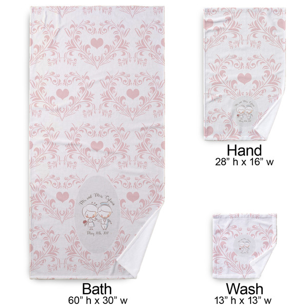 Wedding People Bath Towel Sets - 3-piece - Approval