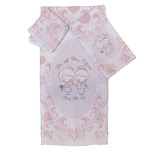 Wedding People Bath Towel Set - 3 Pcs (Personalized)