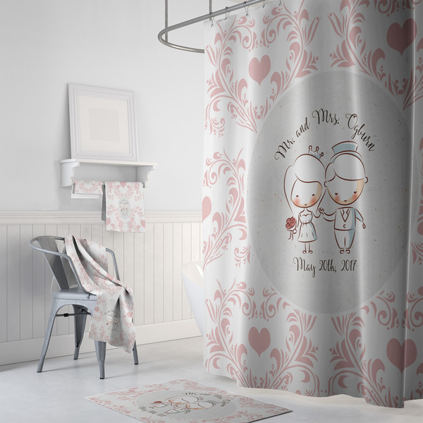 Wedding People Bath Towel Sets - 3-piece - In Context