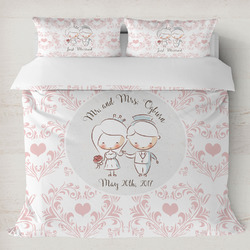 Wedding People Duvet Cover Set - King (Personalized)