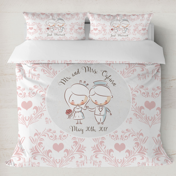 Custom Wedding People Duvet Cover Set - King (Personalized)