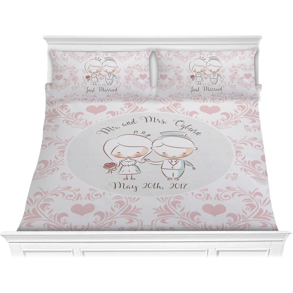 Custom Wedding People Comforter Set - King (Personalized)