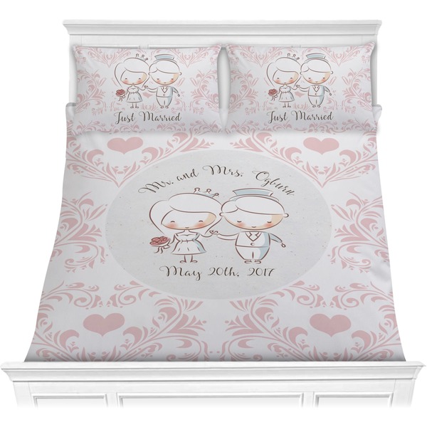 Custom Wedding People Comforter Set - Full / Queen (Personalized)