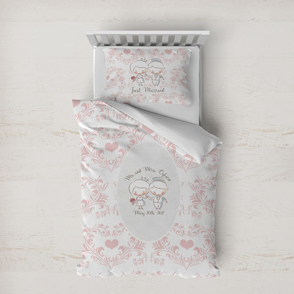 Custom Wedding People Duvet Cover Set - Twin XL (Personalized)
