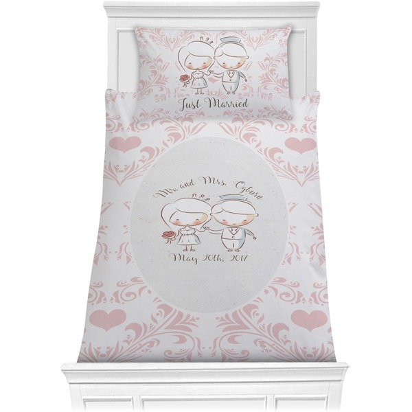 Custom Wedding People Comforter Set - Twin XL (Personalized)