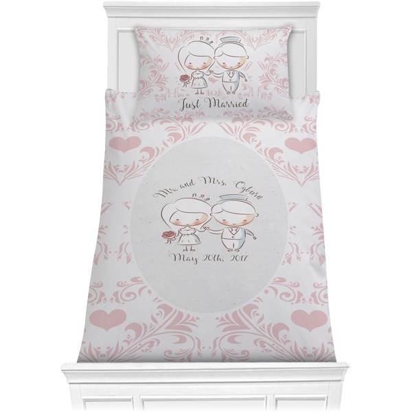 Custom Wedding People Comforter Set - Twin (Personalized)