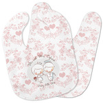 Wedding People Baby Bib w/ Couple's Names