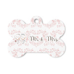 Wedding People Bone Shaped Dog ID Tag - Small (Personalized)