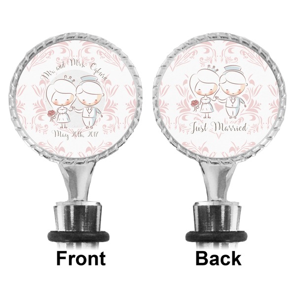 Wedding People Bottle Stopper - Front and Back
