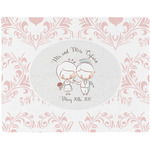 Wedding People Woven Fabric Placemat - Twill w/ Couple's Names