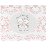 Wedding People Woven Fabric Placemat - Twill w/ Couple's Names