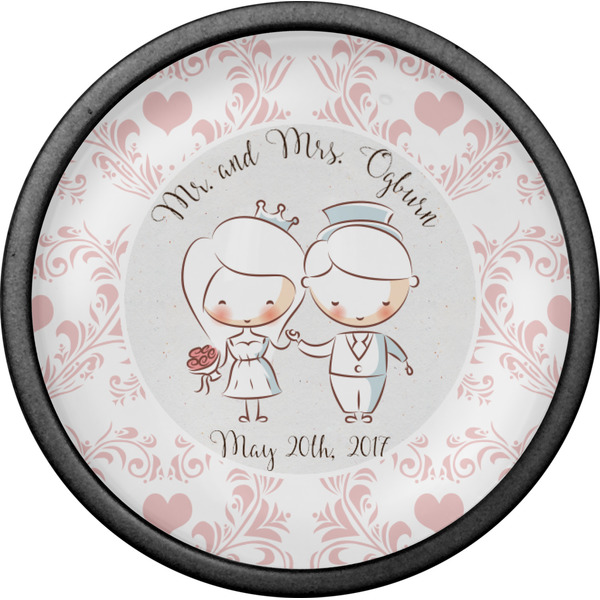 Wedding People Cabinet Knob - Black - Front