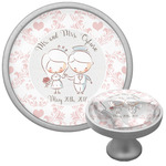Wedding People Cabinet Knob (Silver) (Personalized)