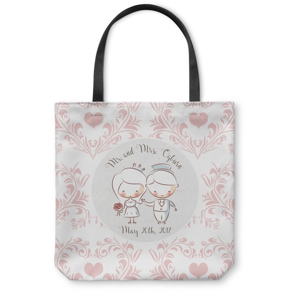 Custom Wedding People Canvas Tote Bag - Small - 13"x13" (Personalized)