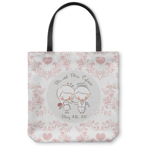 Custom Wedding People Canvas Tote Bag - Small - 13"x13" (Personalized)