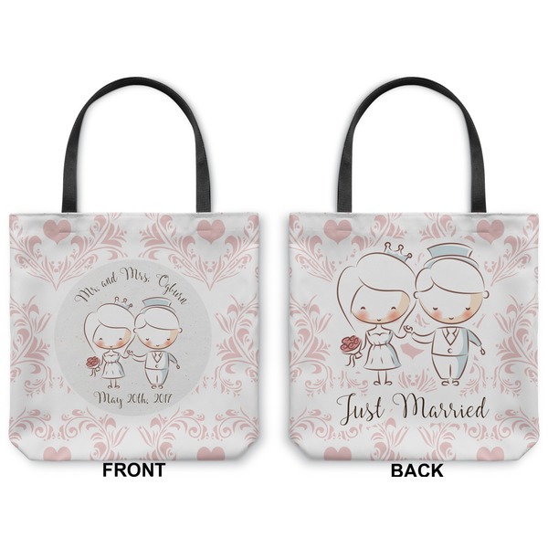 Wedding People Canvas Tote - Front and Back