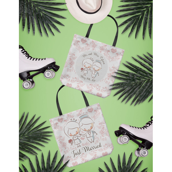 Wedding People Canvas Tote Lifestyle Front and Back