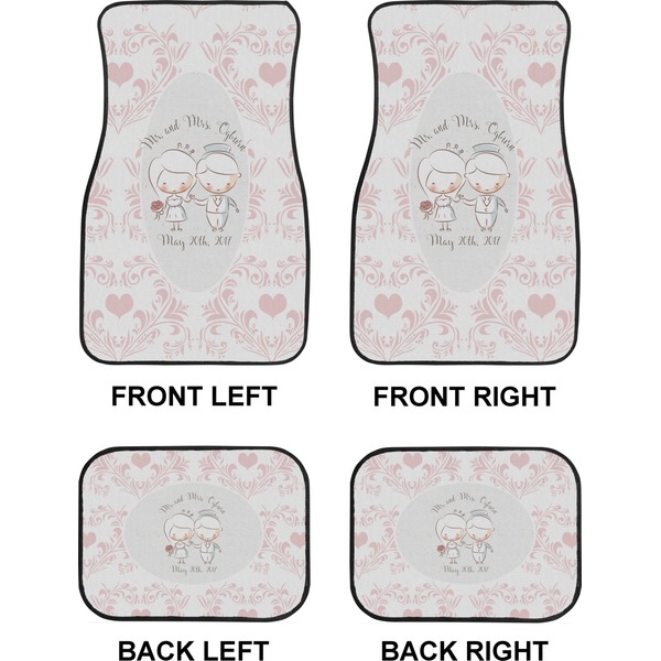 Wedding People Car Floor Mats Set (2F + 2B)