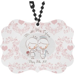 Wedding People Rear View Mirror Decor (Personalized)