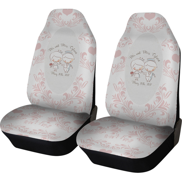 Custom Wedding People Car Seat Covers (Set of Two) (Personalized)