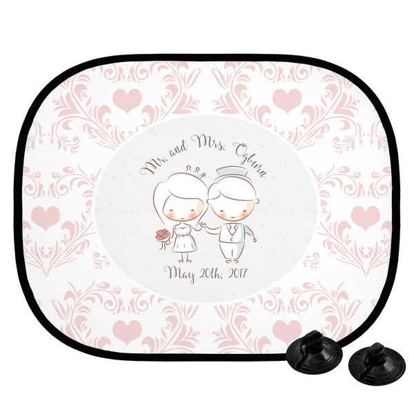 Custom Wedding People Car Side Window Sun Shade (Personalized)