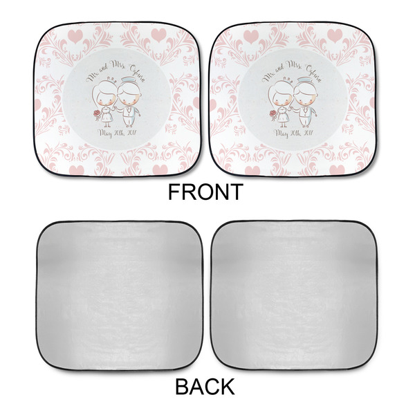 Wedding People Car Sun Shades - APPROVAL